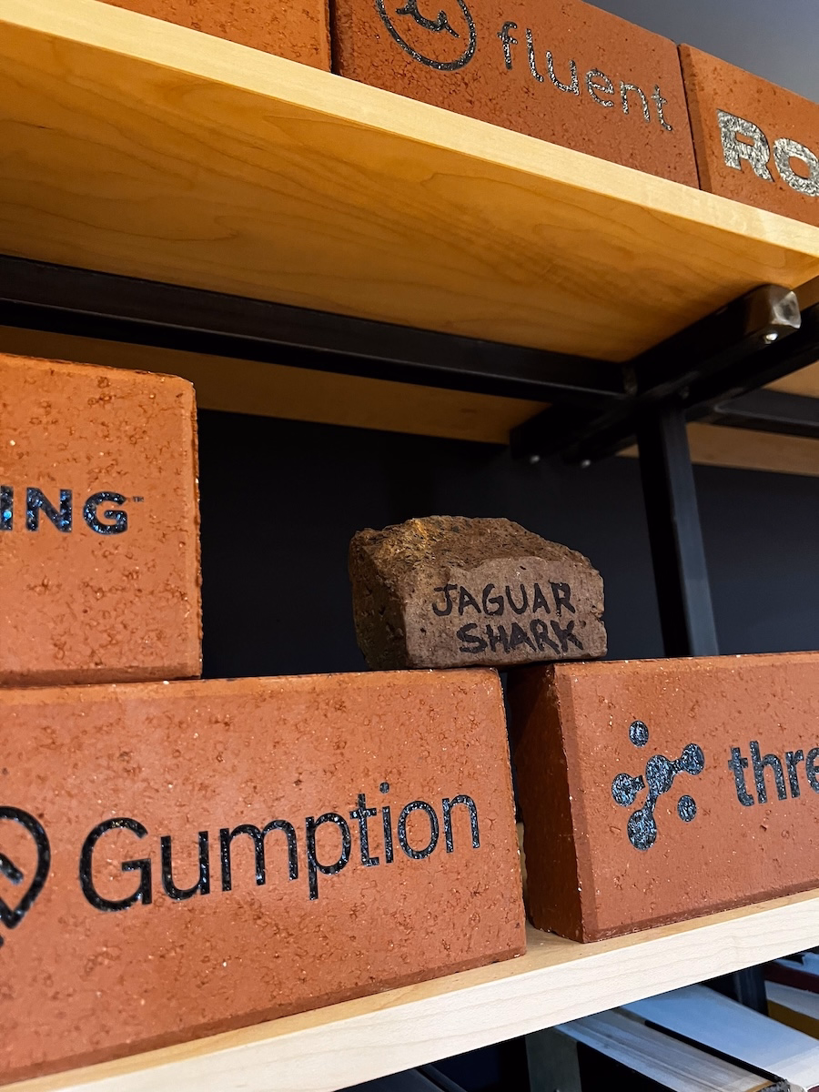 Gumption branded bricks